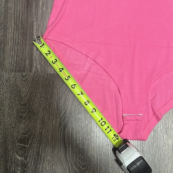 NWT Grace & Emma Love On Top Bodysuit in Hot Pink with Ruffle Sleeves - Picture 13 of 16